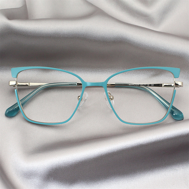 IU-W21019 High Quality Spring Hinge Vintage Metal Women's Optical Glasses Frames Eyewear for Ladies