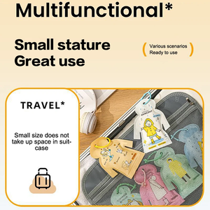 Imperméable de poche imperméable jetable de style dessin animé pour adultes enfants vêtements de pluie portables pour la randonnée en plein air voyage jours de pluie - Product Image 2