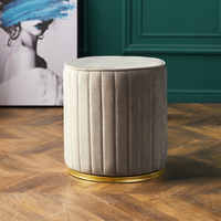 Tabouret de comptoir en velours, repose-pied, moderne et simple, pour chambre à coucher