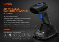 Henex Ucuz Endüstriyel 1D Süpermarket El Tipi Barkod Okuyucu 2.4G Kablolu USB Arabirimli Depo Envanter Kullanımı İçin