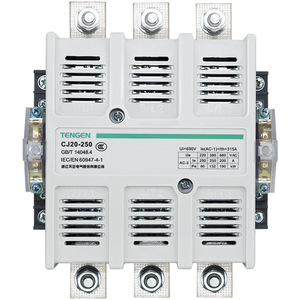 คอนแทคเตอร์ Tengen Ac รุ่น Cj20 250A 220V 380V สำหรับสตาร์ทมอเตอร์แบบสตาร์เดลต้า - Product Image 1