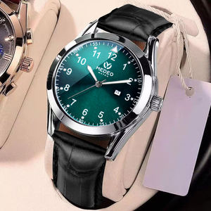 Montres pour hommes MEDEO, style roulette unique, quartz analogique, grand cadran, alliage, étanche, lumineuses, montres-bracelets exquises pour hommes - Product Image 2