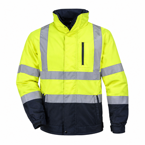 Veste de travail réfléchissante personnalisée, vêtements de sécurité haute visibilité, respirante, durable, en polyester, vêtements de travail en plein air - Product Image 3