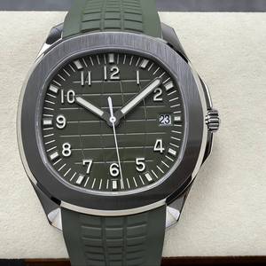 Montre de luxe de qualité supérieure, étanche, mécanique, 40 mm, mouvement ETA 330 DDF Factory, épaisseur 8,3 mm, bracelet PP vert. - Product Image 1