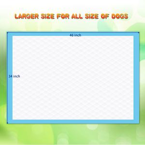 高品質吸水性使い捨て失禁パッド、漏れ防止犬用おしっこパッド、ペット犬トレーニングパッド - Product Image 6