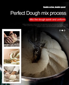 100kg 260L tiêu chuẩn Châu Âu tự lật bát-Máy trộn bột xoắn ốc cho máy làm bánh mì công suất lớn với giá tốt nhất - Product Image 3