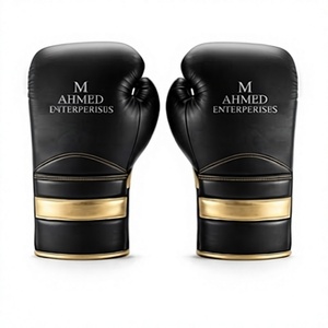 Guantes de Boxeo Personalizados de 16 oz, Guantes de Entrenamiento de Cuero de Grano Completo para Boxeo y Kickboxing - Product Image 1
