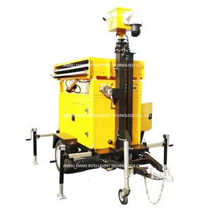 Di động năng lượng mặt trời Powered CCTV tháp giám sát Trailer năng lượng mặt trời <span class=keywords><strong>Camera</strong></span> Trailer cho các cơ sở công cộng - Product Image 3