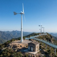 Générateur éolien domestique HLD 20KW avec système de rétraction de la pale, diamètre de rotor 9,4m/10m/12m, sortie 380VAC, puissance maximale 25KW, hybride réseau