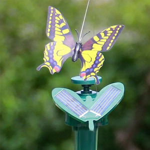 Farfalla rotante solare giardino giardino giardino Stake volante svolazzante colibrì solare esterno altalena farfalla solare - Product Image 1