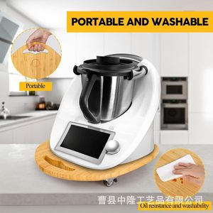 Base para Procesador de Alimentos de Bambú con Ruedas, Bandeja Multifuncional para Licuadora, Base Móvil - Product Image 2