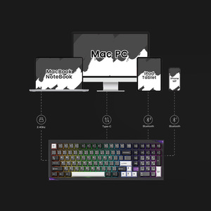 AKKO <strong>Gem</strong> 02 VIA OEM Mechanical <strong>Keyboard</strong> 1800 Compact Size <strong>Keyboard</strong> Rapid Disassemble VIA Support 8000mAh Battery - Product Image 5
