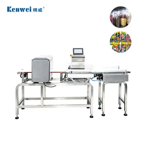 Verificação combinada automática do pesador e do detector de metais para a indústria do empacotamento alimentar