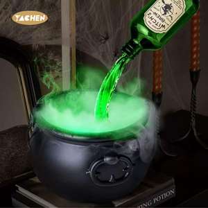 Yachen, nuevas botellas de poción flotante mágica con fabricante de niebla, Caldero de brujas de Halloween, juego de cuenco de poción flotante negro DIY - Product Image 2