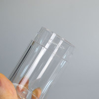 Bocaux en plastique PS transparents à large ouverture, couleur personnalisée, pour médicaments, pilules, capsules, compléments alimentaires, emballage