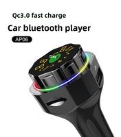 Transmisor FM para Auto AP06S 5.4, Rompe Cristales de Ventana, Cortador de Cinturón de Seguridad, Cargador de Auto 12V-24V con Luz LED