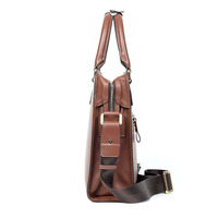 Sacs en cuir véritable avec logo personnalisé en gros, service OEM, mallette de grande capacité pour ordinateur portable, sac de bureau portable