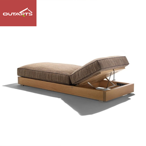 Chaises longues <span class=keywords><strong>de</strong></span> luxe en <span class=keywords><strong>bois</strong></span> pour piscine, tout temps, lit <span class=keywords><strong>de</strong></span> <span class=keywords><strong>soleil</strong></span> <span class=keywords><strong>de</strong></span> plage, chaise longue en teck d'extérieur avec 5 ans <span class=keywords><strong>de</strong></span> garantie - Product Image 2