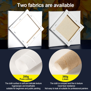 Suministros DE ARTE Lienzo estirado para pintar <span class=keywords><strong>Lienzos</strong></span> en blanco para pintar Lienzo de pintura imprimada para pintura al óleo Pintura acrílica - Product Image 2