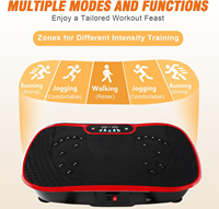 Plataforma Vibratoria de Alta Frecuencia para Ejercicio Corporal Completo, 150 kg, Crazy Fit, para Drenaje Linfático