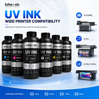 UV LED untuk I3200-U1 XP600 DX5 1L CMYKW Varnish untuk Printer Flatbed UV Pencetakan Digital Grosir