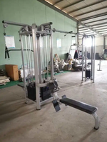 ST-4027 Appareil de musculation multifonctionnel tout-en-un pour salle de sport et usage domestique, station 5 postes pour triceps, jambes et exercices de gainage