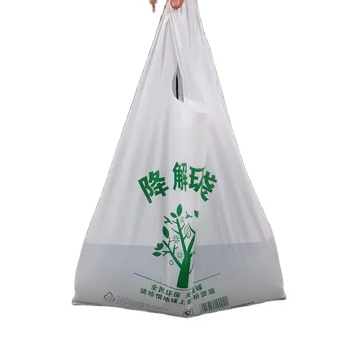 Logo personalizzato Eco Friendly durevole prezzo basso biodegradabile pacchetto portante sacchetti di plastica