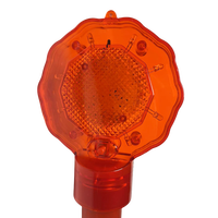 Cône de signalisation routière en plastique avec lumière d'avertissement LED clignotante, haute visibilité, sécurité routière d'urgence, barricade alimentée par batterie, protection IP33
