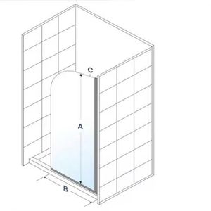 Charnière pivotante en aluminium pour porte de douche, idéale pour les applications hôtelières, durable, résistante à la corrosion, quincaillerie pour porte en verre sans cadre - Product Image 2