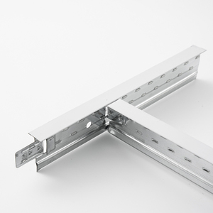 Support <span class=keywords><strong>de</strong></span> plafond en acier galvanisé <span class=keywords><strong>de</strong></span> conception moderne, barre en T, ignifuge et résistant à la corrosion, installation et nettoyage faciles - Product Image 3