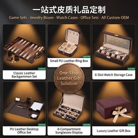 Wochenend-Getaway Soft-Touch Kunstleder Backgammon-Set 15 Zoll mit Tragegriff-Etui für Erwachsene Großhandelskäufer