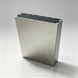 Boîtier en profilé d'aluminium brossé de qualité médicale pour moniteur patient, échographe, adaptateur secteur et dispositif médical - Product Image 1