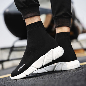 <span class=keywords><strong>Scarpe</strong></span> a calza chaussure hombre di alta qualità nere da <span class=keywords><strong>donna</strong></span> alte da uomo traspiranti e leggere stivali <span class=keywords><strong>con</strong></span> logo personalizzato - Product Image 1