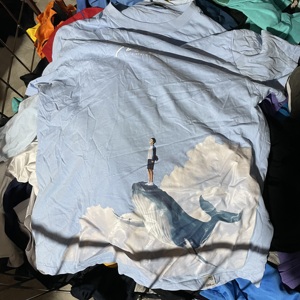 Vêtements d'occasion colorés, t-shirts imprimés pour hommes, vente en gros pour l'Afrique - Product Image 3