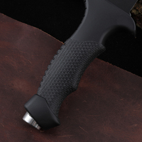Couteau de chasse à lame fixe en acier inoxydable 3Cr13 Hongrui en gros avec manche en ABS pour le camping en plein air, qualité DIY, OEM disponible