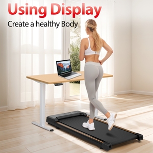 Tapis de <span class=keywords><strong>marche</strong></span> compact à profil bas sans main courante, moteur silencieux, design compact, pour la maison, le bureau, la remise en forme et l'exercice - Product Image 5