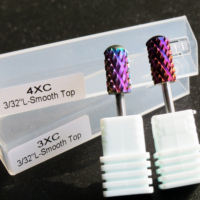 Prix de gros – Outils professionnels de qualité supérieure pour perceuse à ongles, forets en carbure de tungstène violet 3/32 " 4XC 5XC résistants
