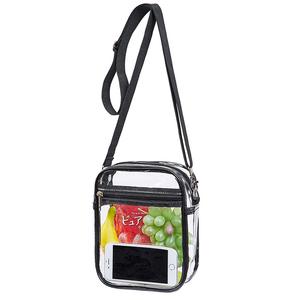 2023 ECO New lear Bag Stadium Approved Purse Small Plastic PVC Clear Crossbody Bags for Women Men Concerts Sports Events