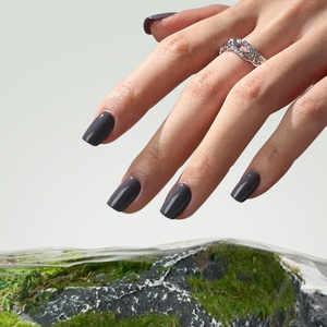 BTARTBOX Uñas Postizas Reutilizables Hechas a Mano con Pegamento, Venta al por Mayor, Uñas de Gel Suave Cortas Grises, Juego de Uñas Postizas Personalizadas - Product Image 1