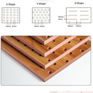 TianGe perforé Mdf <span class=keywords><strong>60X60</strong></span> 60X120 carreaux de plafond <span class=keywords><strong>bois</strong></span> insonorisant et résistant au feu produits panneaux panneau d'ingénierie - Product Image 4
