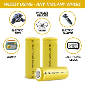 니켈 카드뮴 배터리 <span class=keywords><strong>NI</strong></span>-<span class=keywords><strong>CD</strong></span> 2/3 AAA 200mAh 1.2V 태양광 조명용 배터리 - Product Image 3