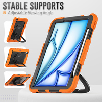 Casing Tablet Putar 360 Derajat Harga Terjangkau untuk iPad Air 6 Generasi ke-6, Casing Silikon Lembut untuk iPad Air 11 Inch M2 2024