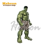 Sculpture en résine Hulk grandeur nature personnalisée pour exposition en extérieur - Statue de super-héros durable
