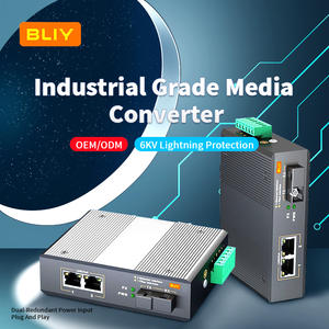 ตัวแปลงสัญญาณมีเดียกิกะบิตอุตสาหกรรม OEM&ODM 1 SFP ไฟเบอร์ + 2 RJ45 โหมดเดี่ยว 20 กม. 1310 นาโนเมตร ตัวแปลงสัญญาณใยแก้วนำแสงสำหรับเครือข่าย FTTH - Product Image 3