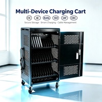 Chariot de recharge Intelli-Sense à 36 emplacements pour les écoles K12, station de recharge pour ordinateurs portables et Chromebooks avec verrouillage par clavier