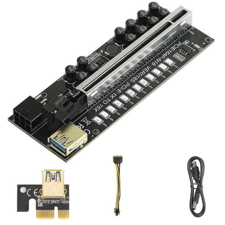 10セット　VER009S PLUS PCI-E ライザーカード 強化版 10セット VER009S PLUS ライザーカード 4点セット 最高級版