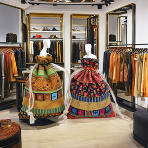 Frauen anpassbare Logo Leinen Kordel zug Tasche für Schmuck für Weihnachten Hochzeits geschenke Recycelbare kleine Münze Geld beutel Ring - Product Image 3