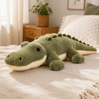 Peluche lestée personnalisée en forme d'alligator, directement de l'usine, coussin sensoriel lourd pour le coucher, cadeau idéal