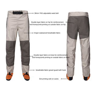 Eo wader quần với túi và bền stockingfoot cho nam giới và phụ nữ, 3-ply thoáng khí không thấm nước câu cá <span class=keywords><strong>waders</strong></span> - Product Image 2