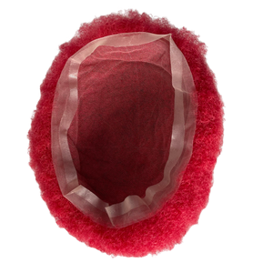 Prótesis Capilar <span class=keywords><strong>de</strong></span> Cabello Humano Virgen Brasileño <span class=keywords><strong>de</strong></span> 6 Pulgadas, Toupee Afro <span class=keywords><strong>Rojo</strong></span> <span class=keywords><strong>de</strong></span> 4mm, Unidad <span class=keywords><strong>de</strong></span> Encaje Completo 8x10 para Hombres - Product Image 4
